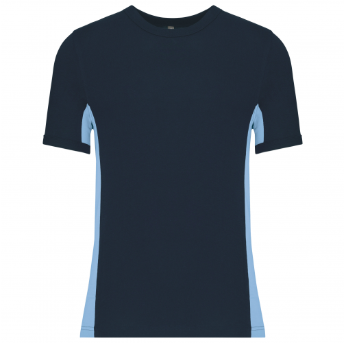 navy / sky blue Tiger - camiseta bicolor manga corta