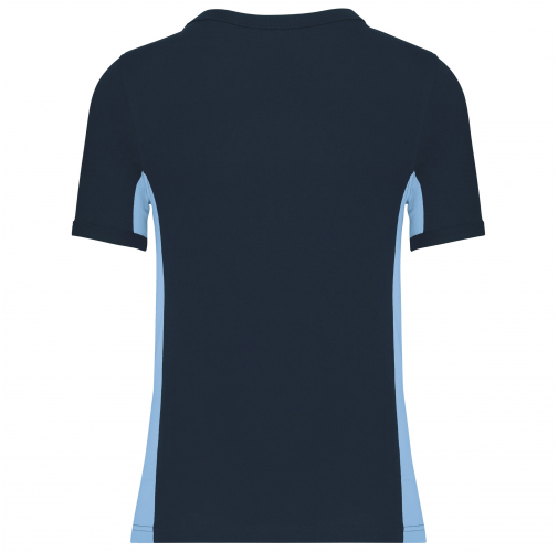 navy / sky blue Tiger - camiseta bicolor manga corta