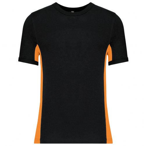 black / orange Tiger - camiseta bicolor manga corta