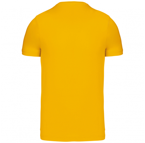 yellow Camiseta de manga corta y cuello de pico