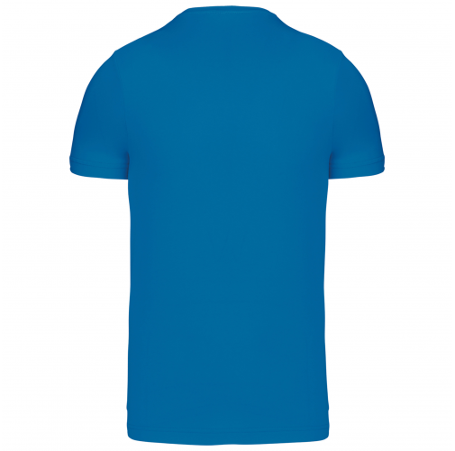 tropical blue Camiseta de manga corta y cuello de pico