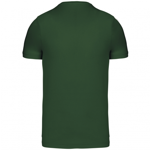 forest green Camiseta de manga corta y cuello de pico
