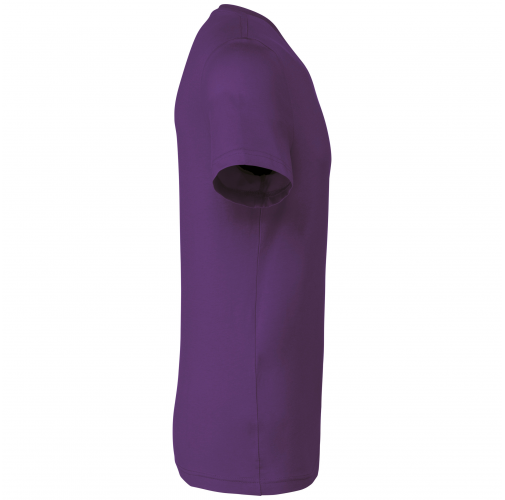 purple Camiseta de manga corta y cuello de pico