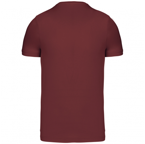 wine Camiseta de manga corta y cuello de pico