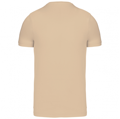 light sand Camiseta de manga corta y cuello de pico