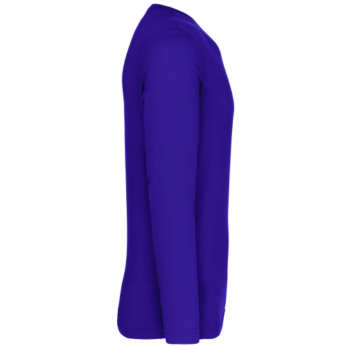 purple Camiseta de manga larga y cuello de pico de hombre