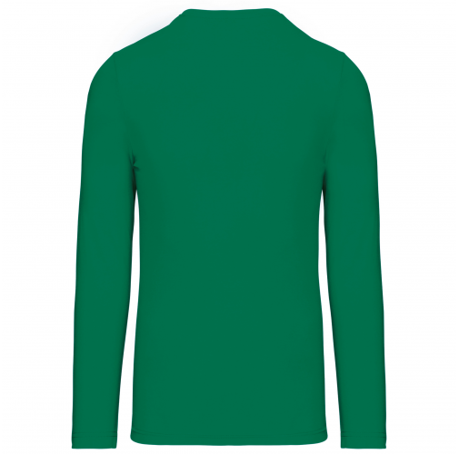 kelly green Camiseta de maga larga y cuello redondo hombre