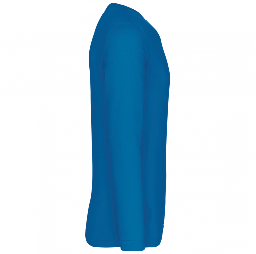 tropical blue Camiseta de maga larga y cuello redondo hombre
