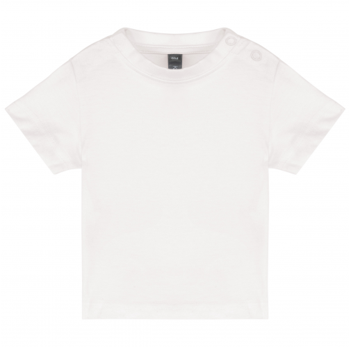 white Camiseta manga corta bebé