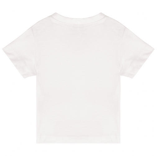 white Camiseta manga corta bebé