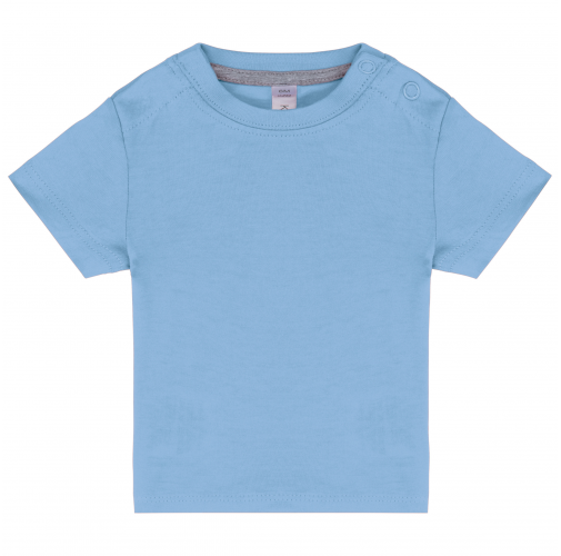 sky blue Camiseta manga corta bebé