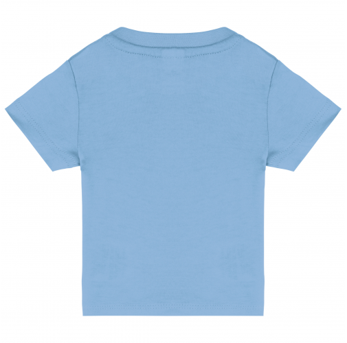 sky blue Camiseta manga corta bebé