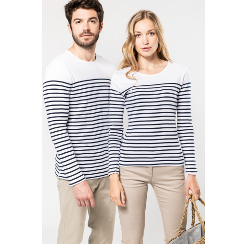 Camiseta marinera de manga larga de hombre