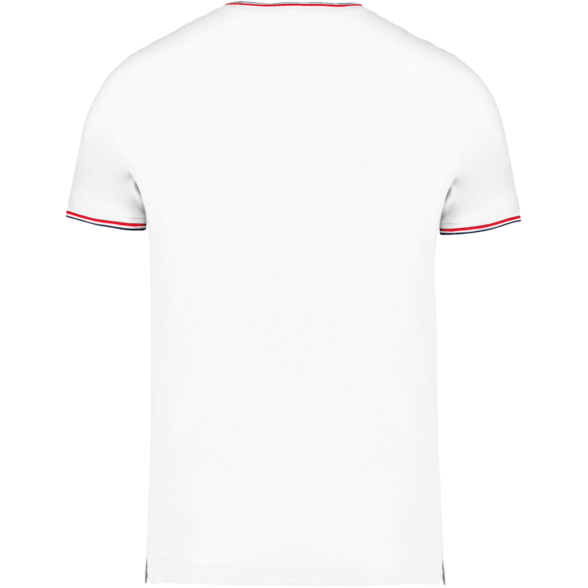 Camiseta de punto piqué con cuello de pico de hombre