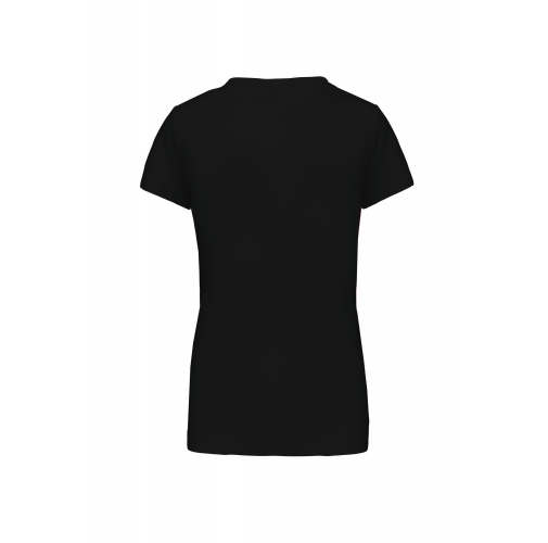 black Camiseta manga corta mujer
