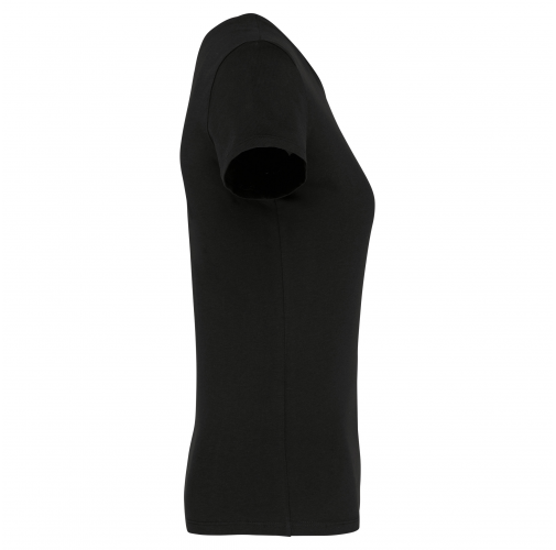 black Camiseta manga corta mujer