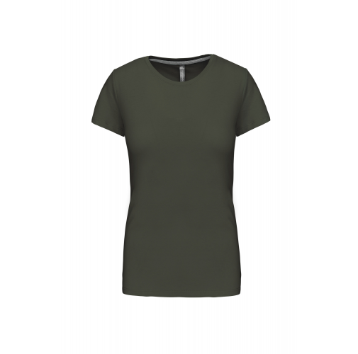 dark khaki Camiseta manga corta mujer