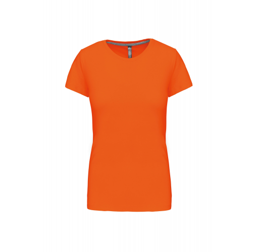 orange Camiseta manga corta mujer