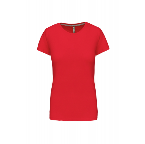red Camiseta manga corta mujer