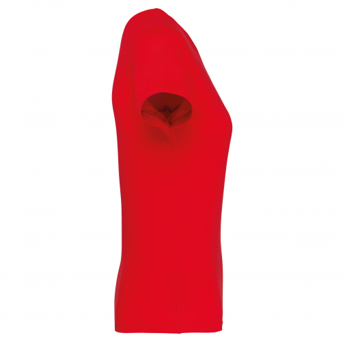 red Camiseta manga corta mujer