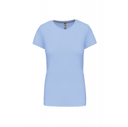 sky blue Camiseta manga corta mujer