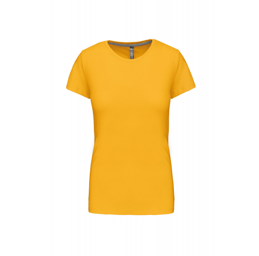yellow Camiseta manga corta mujer