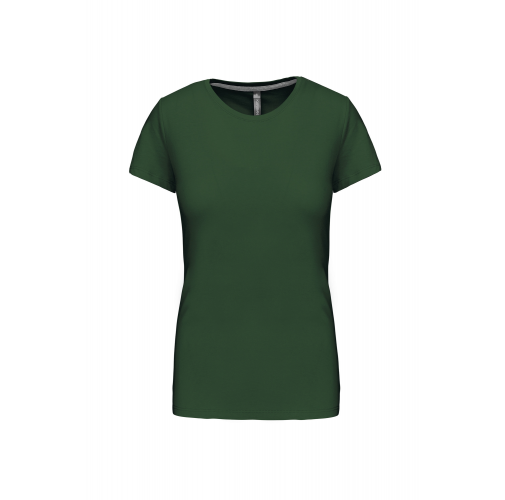 forest green Camiseta manga corta mujer