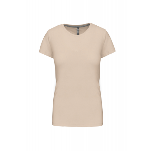 light sand Camiseta manga corta mujer