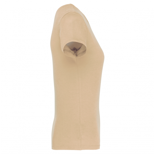 light sand Camiseta manga corta mujer