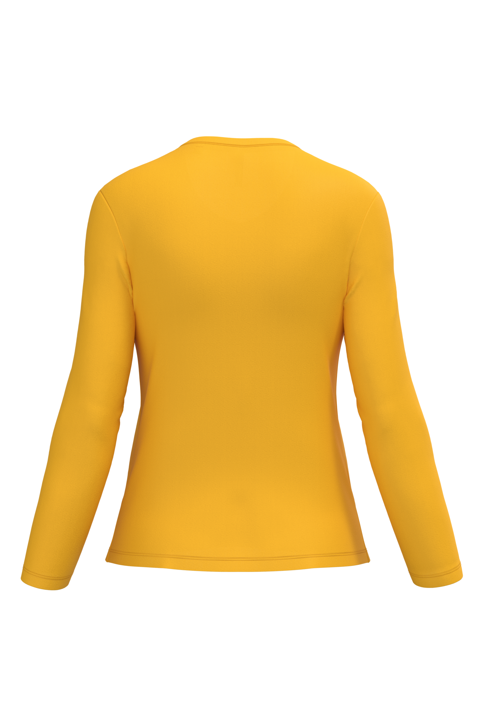 ash heather Camiseta de manga larga y cuello de pico mujer