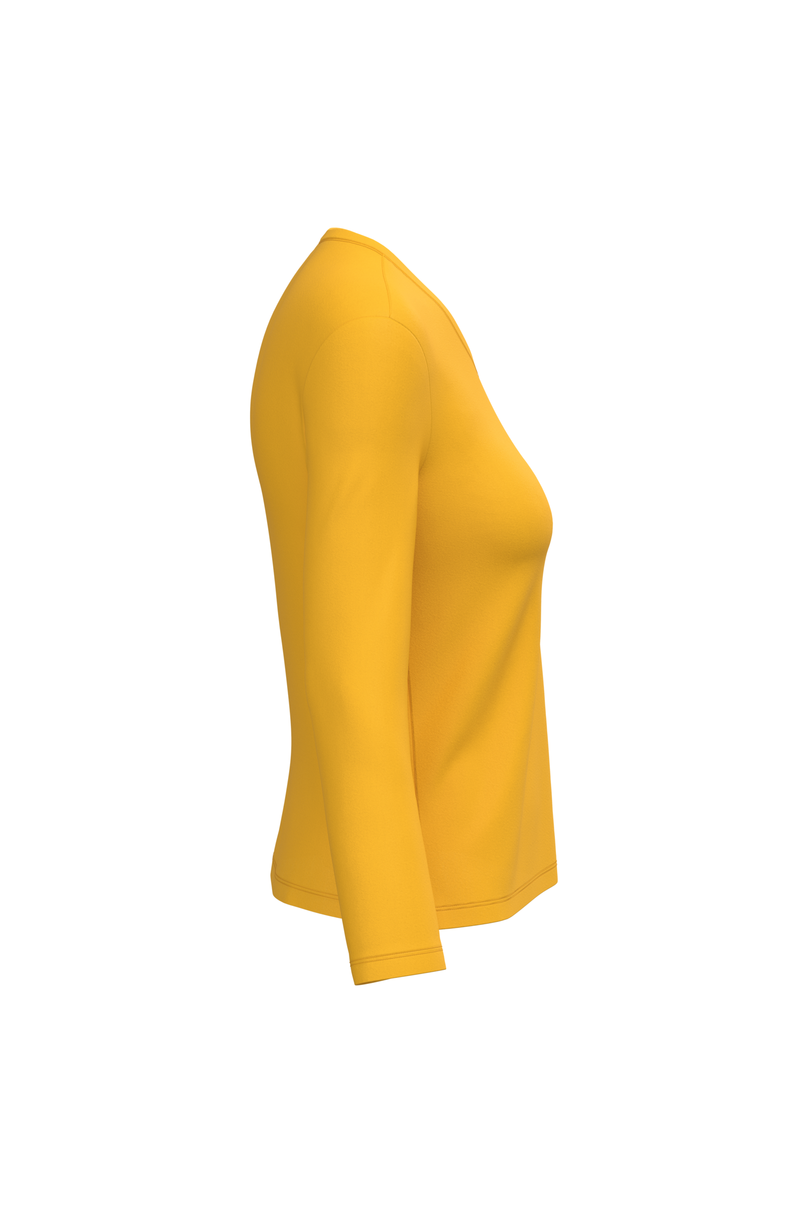 ash heather Camiseta de manga larga y cuello de pico mujer