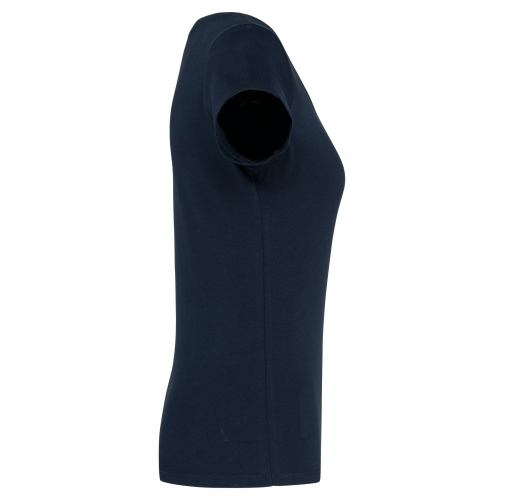 navy Camiseta manga corta cuello barco mujer