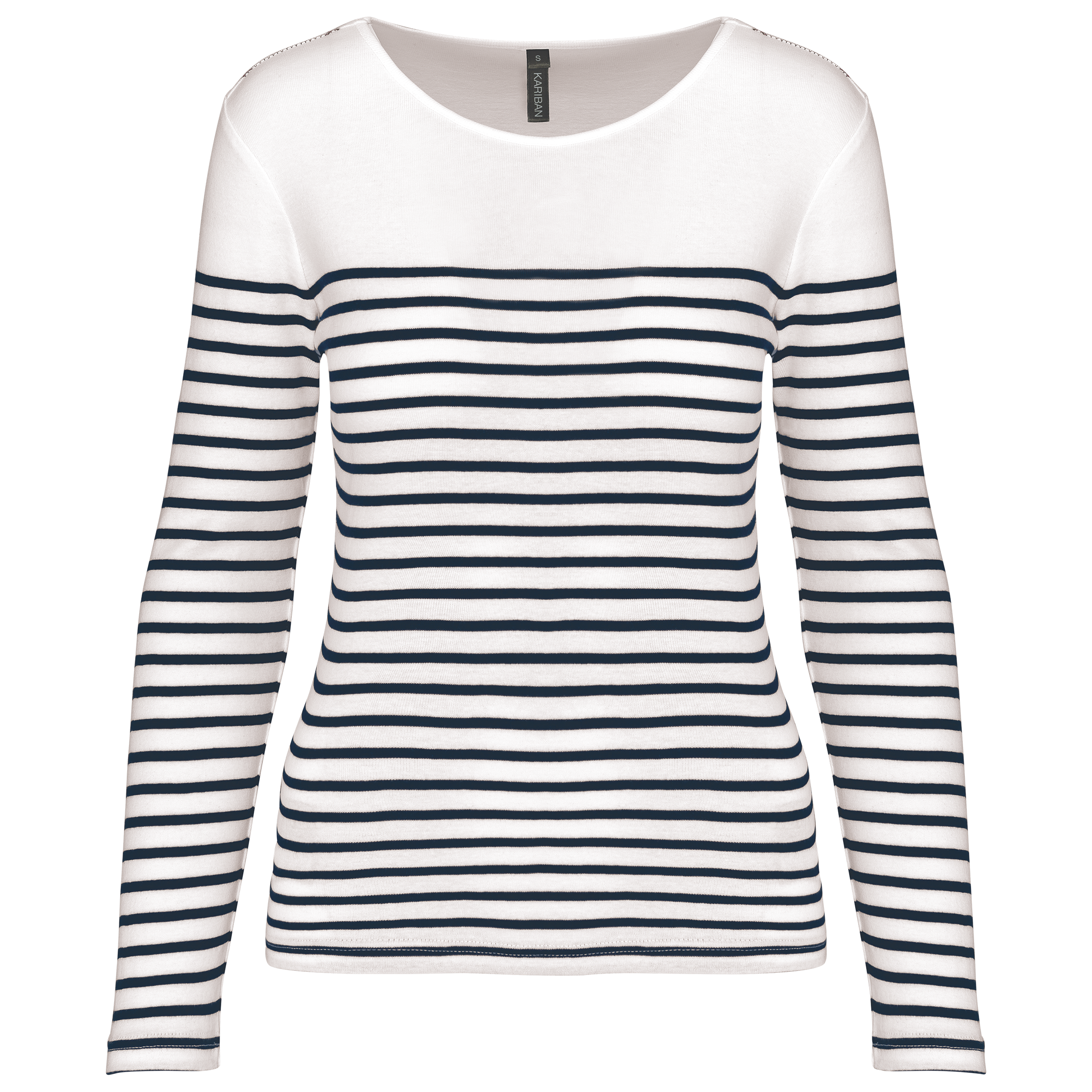 Camiseta marinera de manga larga de mujer