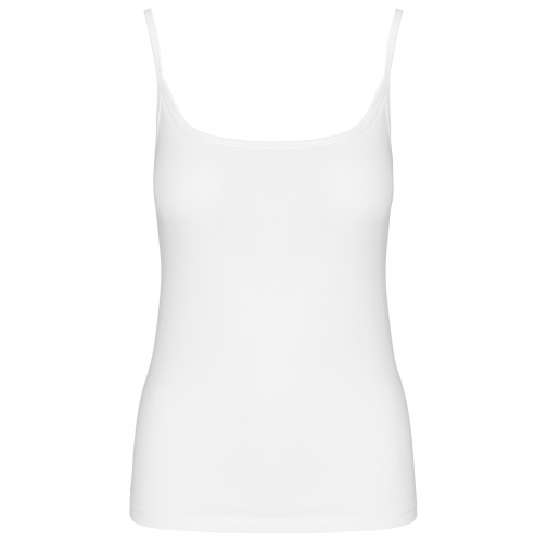 white Camiseta tirantes mujer
