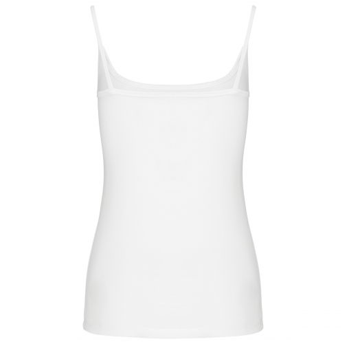 white Camiseta tirantes mujer