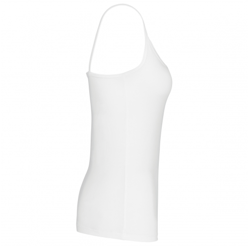 white Camiseta tirantes mujer