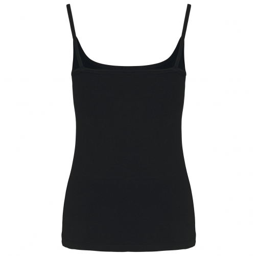 black Camiseta tirantes mujer