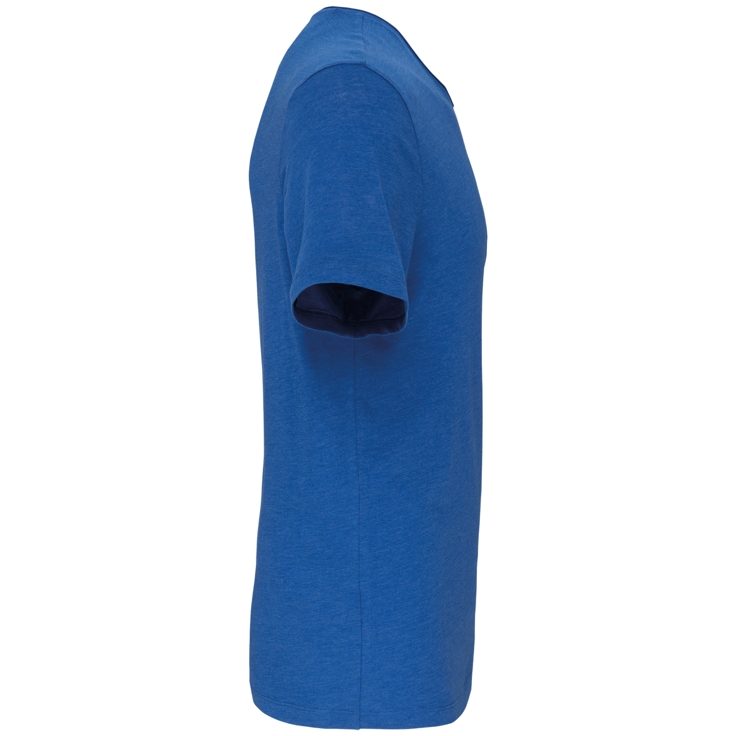 Camiseta orgánica con cuello sin costuras y manga corta hombre