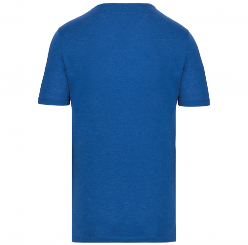 ocean blue heather Camiseta orgánica con cuello sin costuras y manga corta hombre