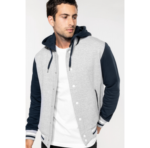 Cazadora Béisbolera con capucha unisex