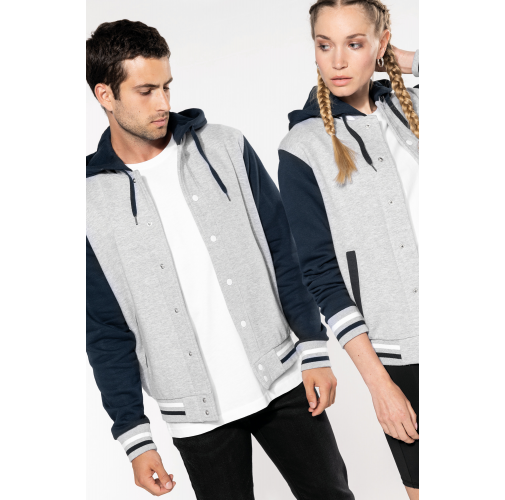Cazadora Béisbolera con capucha unisex