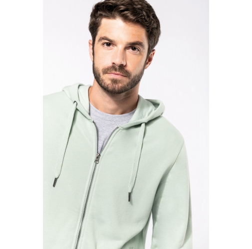 Sudadera ecorresponsable french terry - capucha y cremallera - Unisex