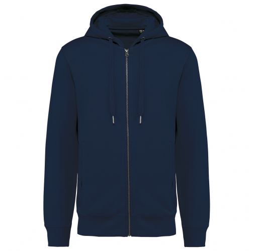 navy Sudadera ecorresponsable french terry - capucha y cremallera - Unisex