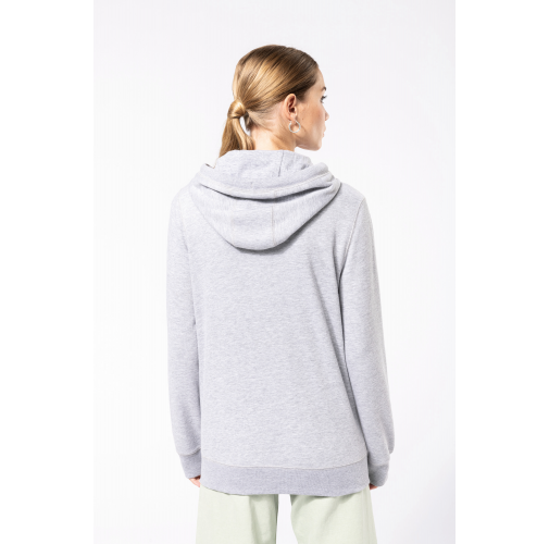 Sudadera ecorresponsable french terry - capucha y cremallera - Unisex