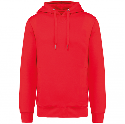 red Sudadera ecorresponsable french terry capucha - Unisex