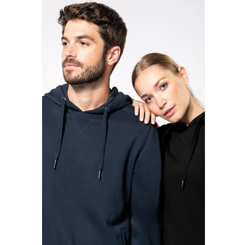 Sudadera ecorresponsable french terry capucha - Unisex