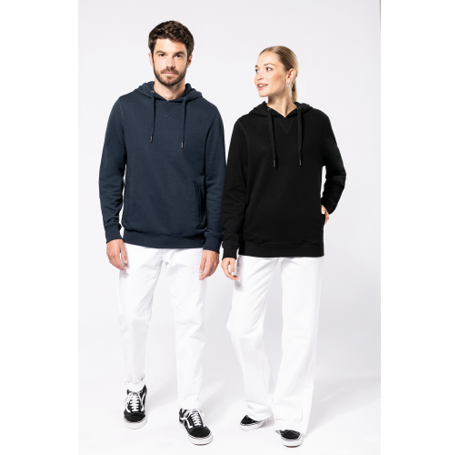 Sudadera ecorresponsable french terry capucha - Unisex