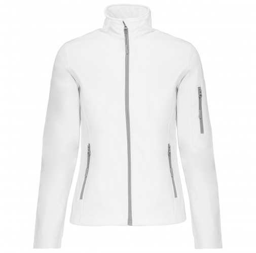 white Chaqueta softshell mujer