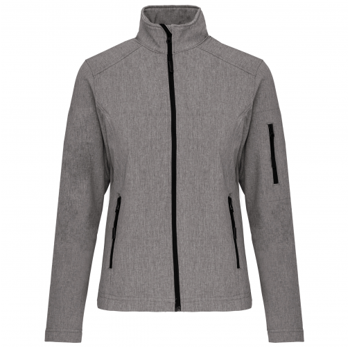 marl grey Chaqueta softshell mujer