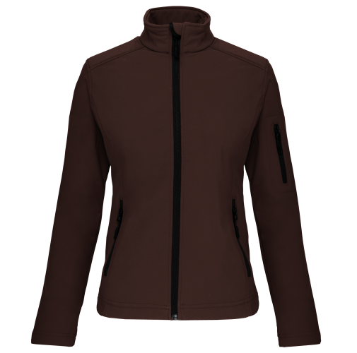 chocolate Chaqueta softshell mujer